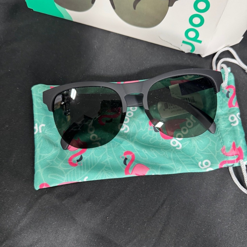 goodr Adult OG 90s Sedan Style Icon Plastic Rectangle Sunglasses - black - Picture 4 of 6